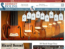 Tablet Screenshot of kennedyviolins.com